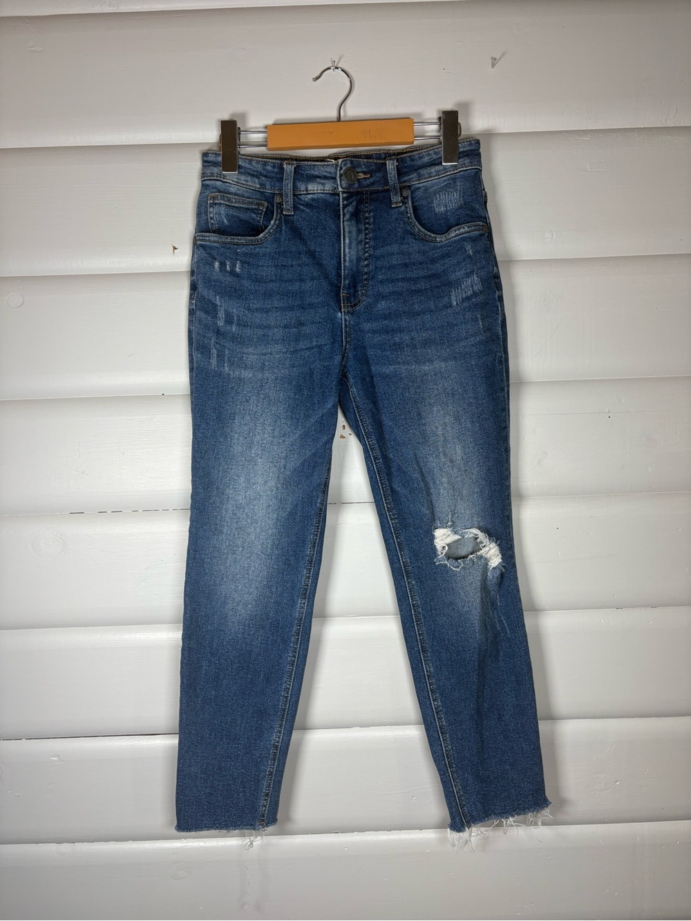 KUT From The Kloth Rachael Fab AB High Rise Mom Jeans Size 4/28” Distressed